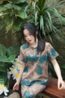 Golden Lotus Leaf Silk Set- Bộ Lụa Lá Sen Vàng